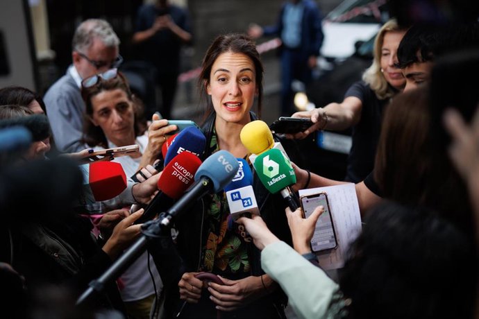 Rita Maestre a la llegada a la sede electoral