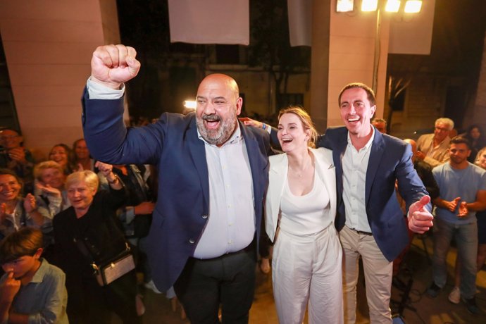 Martínez, Prohens y Galmés celebran la victoria del PP