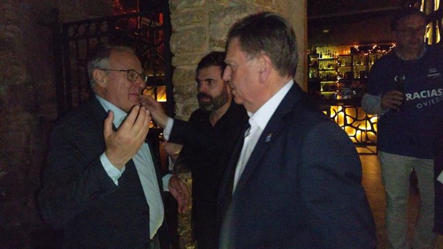 Alfredo Canteli, en la noche electoral