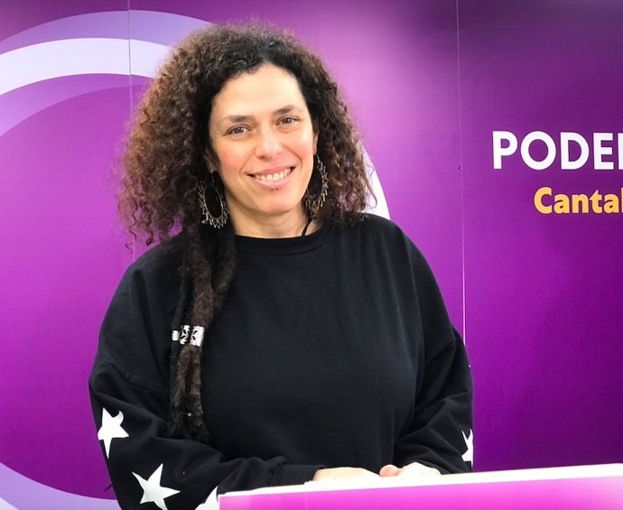 Archivo - La candidata a la Presidencia de Cantabria por la coalición Podemos-IU, Mónica Rodero