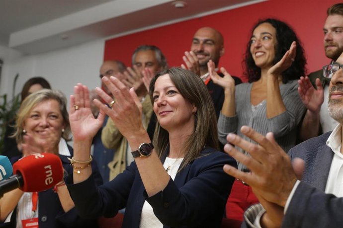 Lara Méndez en la noche electoral del 28 de mayo