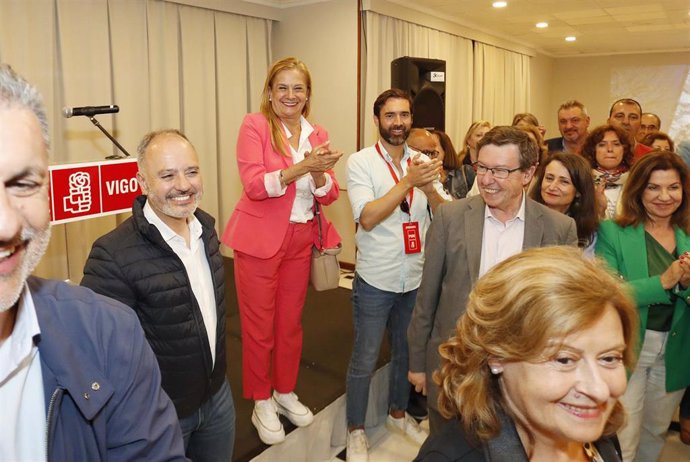 La socialista Carmela Silva en la jornada electoral.