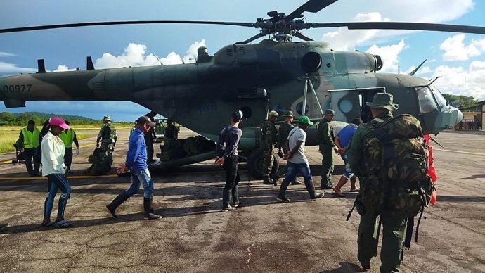El Ejército de Venezuela en el Parque Nacional de Yapacana
