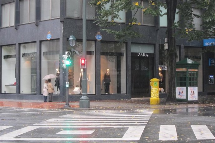 Archivo - Lluvia en Bilbao