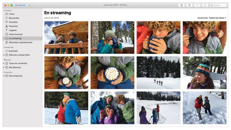 Mis fotos en streaming