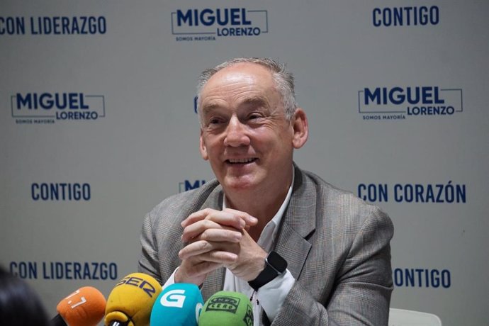 El candidato del PP a la alcaldía de A Coruña, Miguel Lorenzo