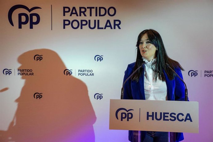 Archivo - La candidata del PP a la Alcaldía de Huesca, Lorena Orduna.