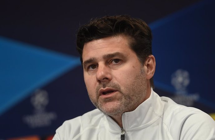 Archivo - FILED - 02 November 2021, Saxony, Leipzig: Then Paris Saint-Germain coach Mauricio Pochettino speaks at the press conference before the 2021 UEFA Champions League soccer match between RB Leipzig and Paris Saint-Germain. Photo: Hendrik Schmidt/