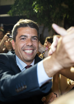 El president del PPCV i candidat a la Presidncia de la Generalitat Valenciana, Carlos Mazón, 