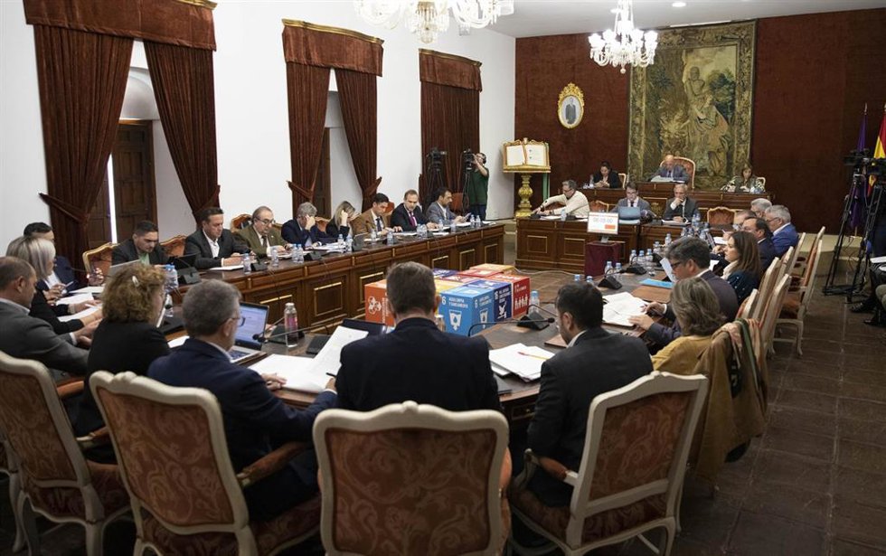 Archivo - Sesión ordianria de un Pleno la Diputación de Córdoba.