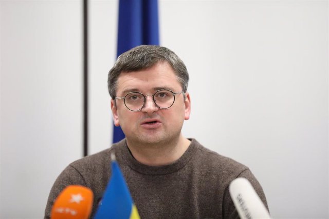 FILE - Ukrainian Foreign Minister Dimitro Kuleba.