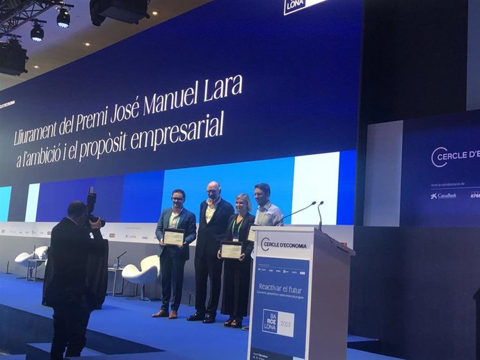 Los premiados este lunes en el Cercle d'Economia