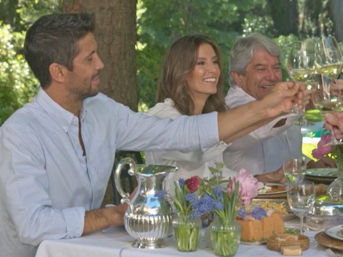 Fernando Verdasco, Ana Boyer y José Verdasco durante 'Mi casa es la tuya'.