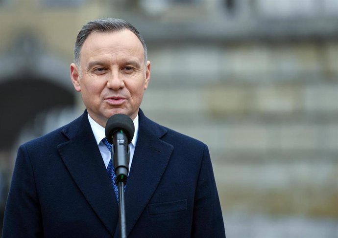 Archivo - El presidente de Polonia, Andrzej Duda