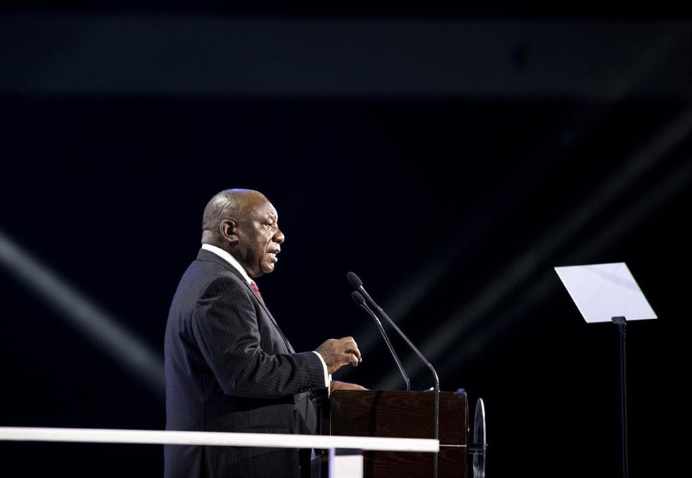Archivo - El presidente de Sudáfrica, Cyril Ramaphosa