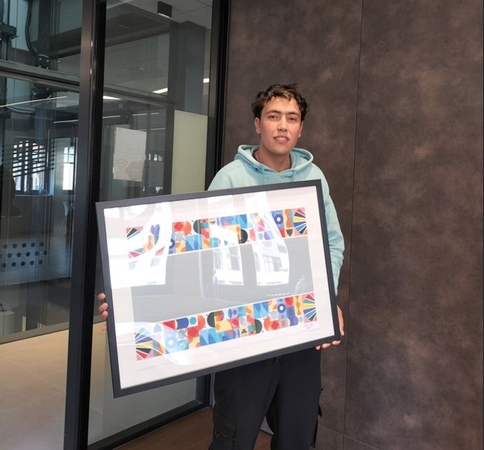 Zouhir Oujaa, artista seleccionado por BBK Kuna para intervenir con un mural en el túbel de Urazurrutia.