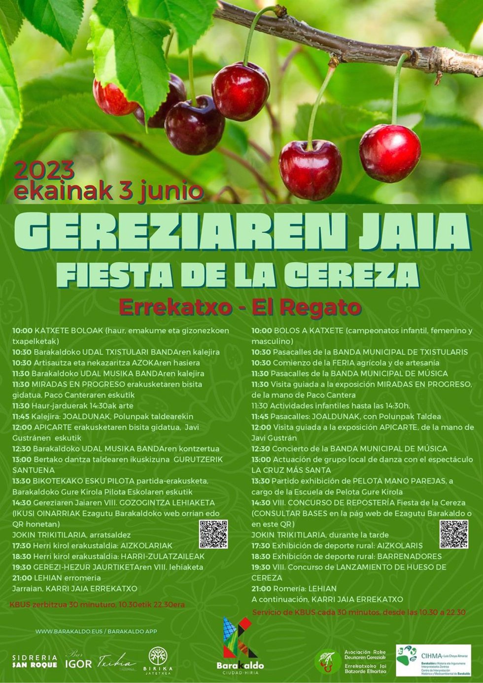 Cartel de la Fiesta de la Cereza.