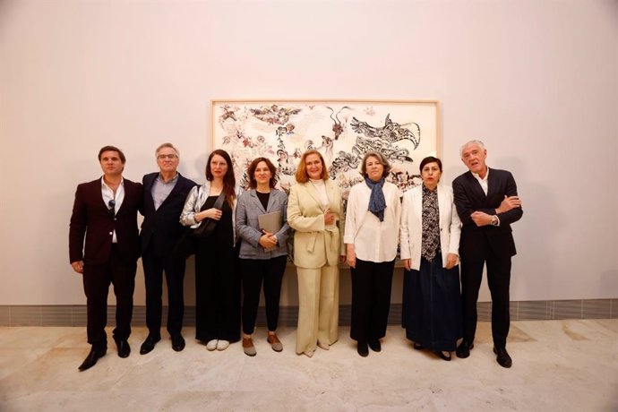 Presentación de la exposición 'Encuentros' en el Museo Thyssen, con Francesca Thyssen