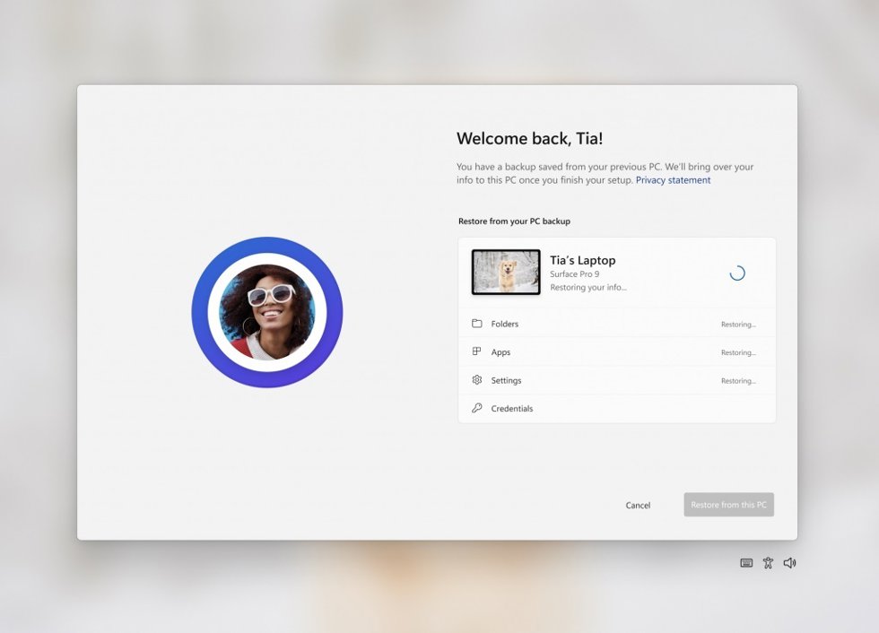 Windows 11 Insider introduce mejoras en la copia de seguridad y restauración.