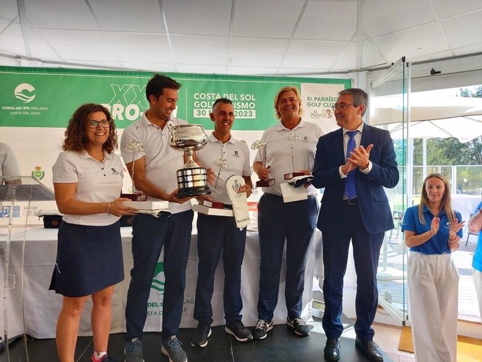 Turismo Costa Del Sol reconoce la labor de los profesionales del segmento del golf de la provincia de Málaga en el torneo Pro Am Costa del Golf Turismo.