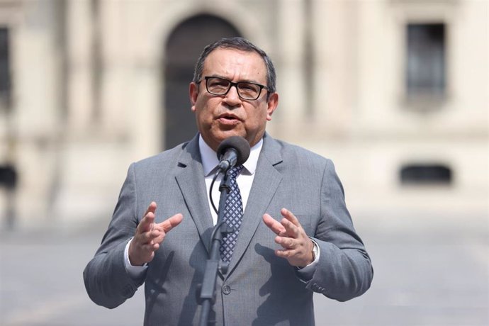 Archivo - El primer ministro de Perú, Alberto Otárola