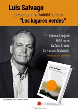 Cartel de la presentación del libro de Luis Salvago.