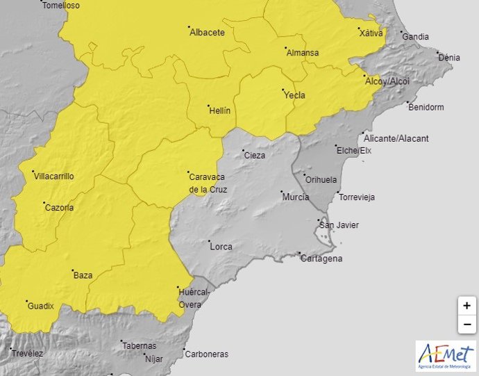 La Aemet emite un aviso de nivel amarillo por tormentas para este jueves en el Noroeste y Altiplano