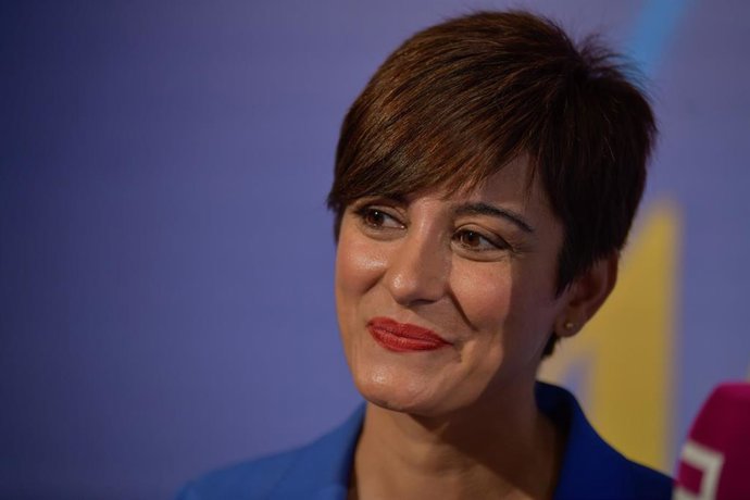 La portavoz del Gobierno, Isabel Rodríguez, en el acto institucional por el Día de Castilla-La Mancha