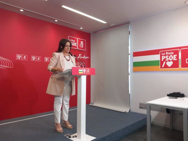 La secretaria general del PSOE de La Rioja, Concha Andreu.