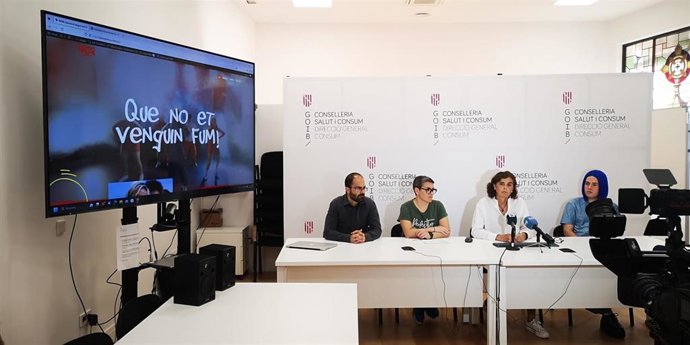 Presentación de la campaña de prevención del consumo de vapeadores 'Que no te vendan humo', dirigida a jóvenes de 13 a 20 años