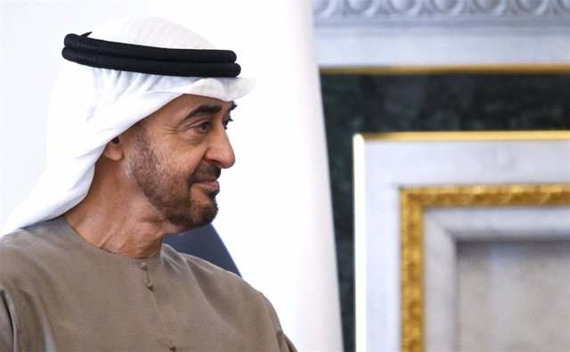 Archivo - El presidente de Emiratos Árabes Unidos (EAU), Mohamed bin Zayed al Nahayan