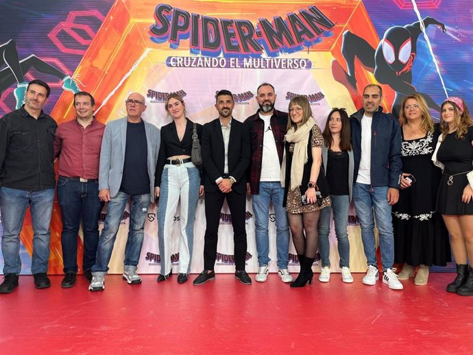 El exfutbolista David Villa durante la premiere de "Spider-Man: Cruzando el Multi-Verso", que tuvo lugar en los cines Callao de Madrid.