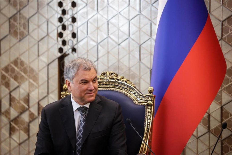 Archivo - El presidente de la Duma estatal de Rusia, Viacheslav Volodin.
