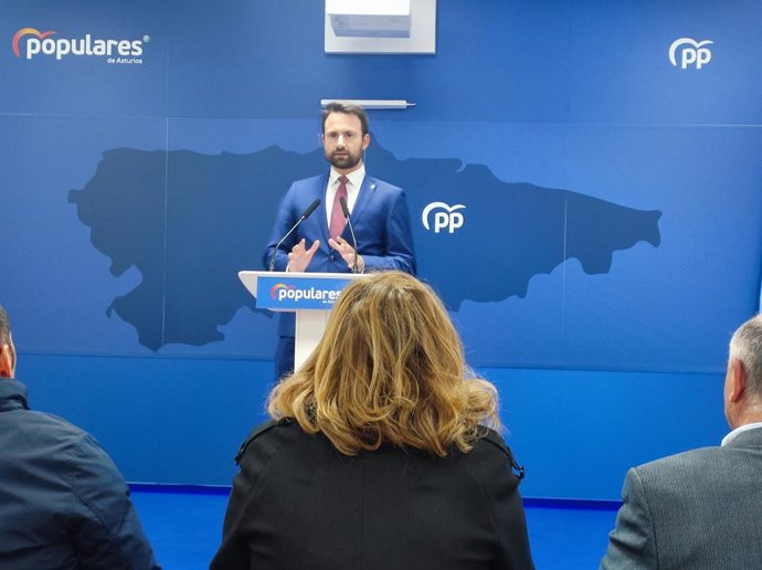 Archivo - El secretario general del PP de Asturias, Álvaro Queipo