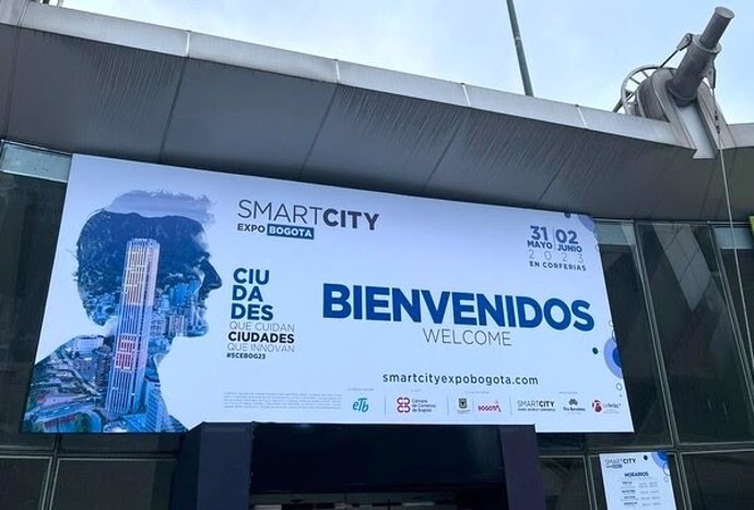 Entrada al Smart City Expo Bogotá.