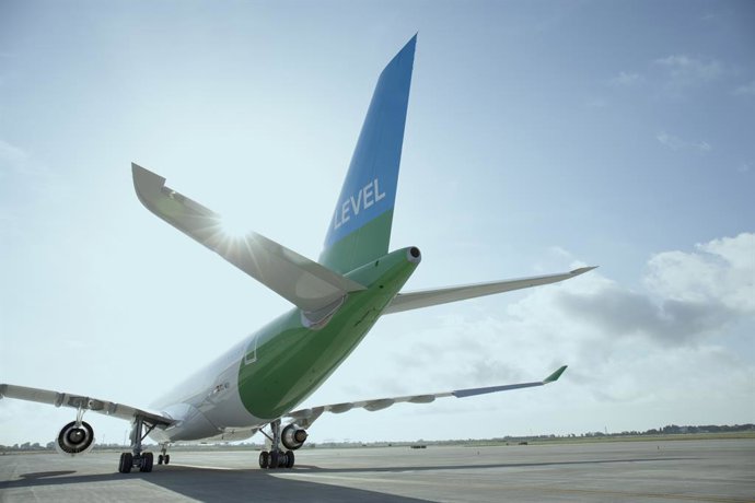 Un avión del operador LEVEL