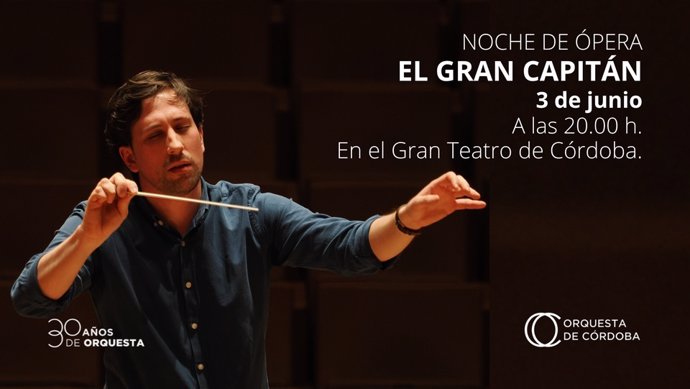 Cartel del concierto de la ópera 'Gonzalo de Córdoba'.
