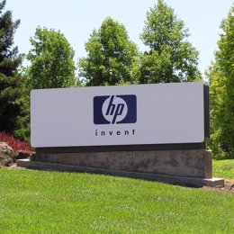 Archivo - Logo de Hewlett Packard.
