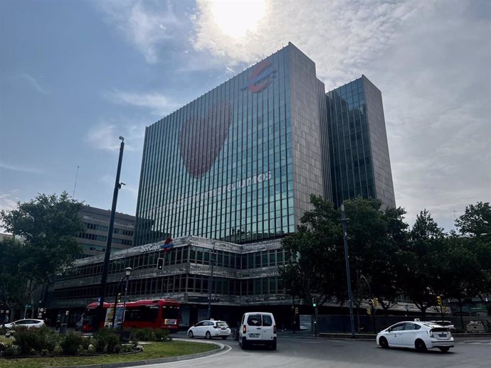 Edificio de Ibercaja en el centro de Zaragoza.