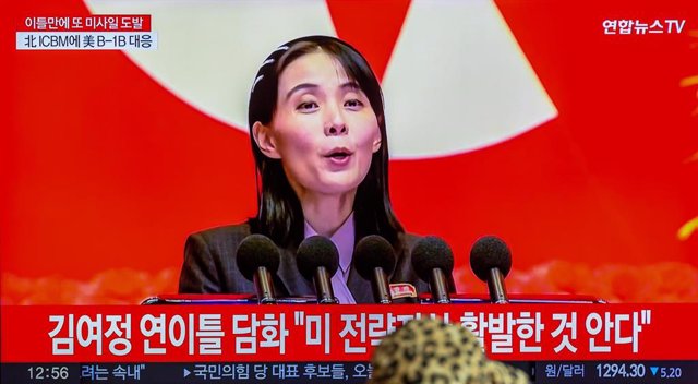 Archivo - Kim Yo Jong, hermana del líder norcoreano, Kim Jong Un