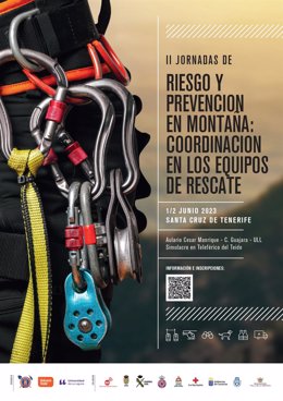 Cartel anunciador de las jornadas de montaña en Tenerife