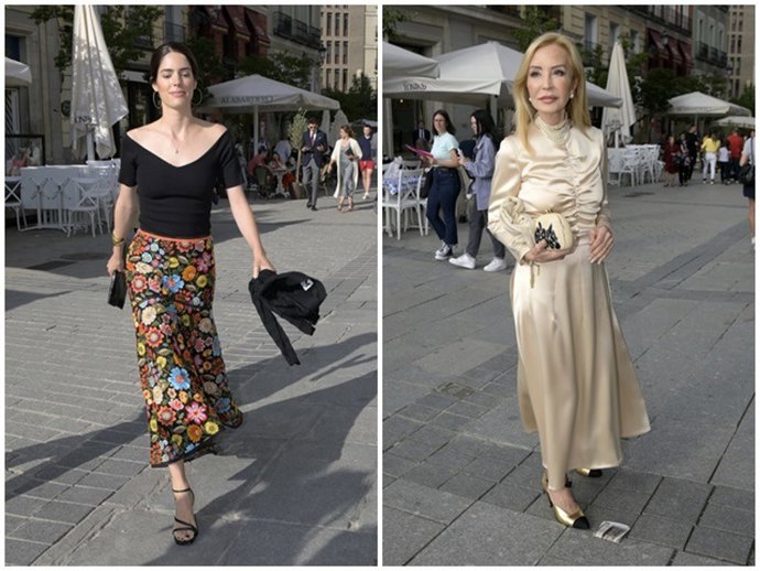 Sofía Palazuelo y Carmen Lomana a su llegada al Teatro Real