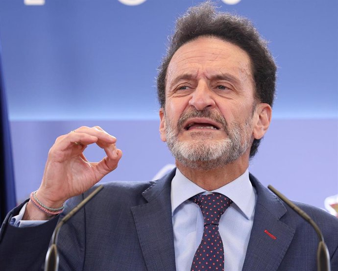 El hasta ahora portavoz adjunto de Ciudadanos en el Congreso de los Diputados, Edmundo Bal, en una rueda de prensa en la Cámara Baja en una imagen de archivo