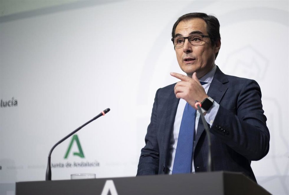 Archivo - El consejero de Justicia, Administración Local y Función Pública, José Antonio Nieto, en la rueda de prensa posterior al Consejo de Gobierno de la Junta de Andalucía. A 20 de diciembre de 2022, en Sevilla (Andalucía, España).