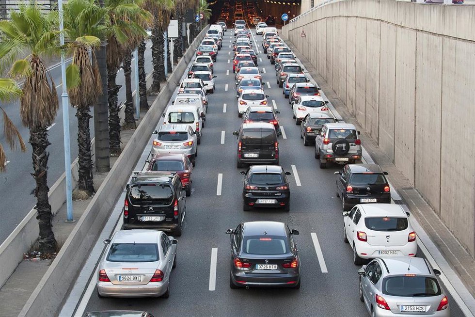 Archivo - Congestión de tráfico. 