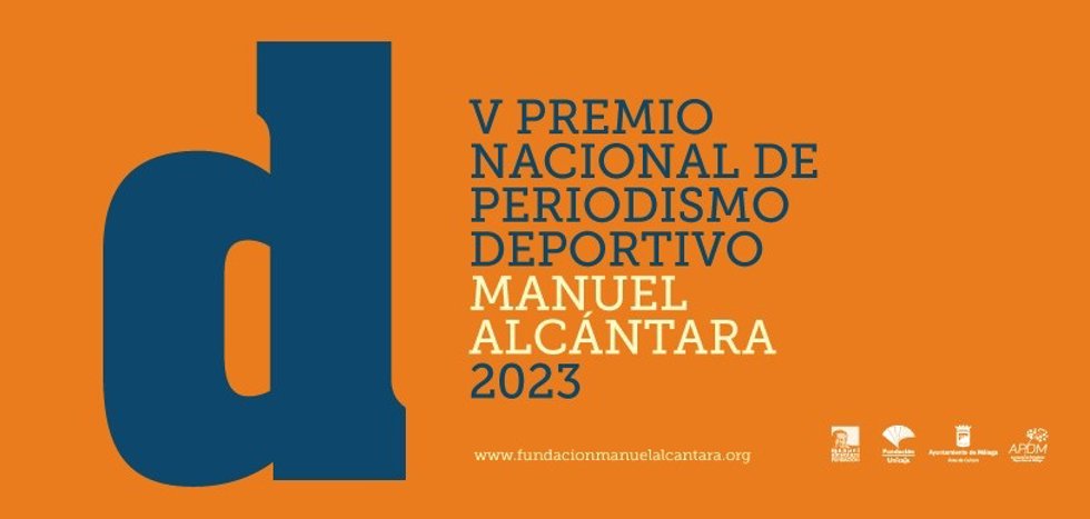 Cartel del V Premio Nacional de Periodismo Deportivo Manuel Alcántara
