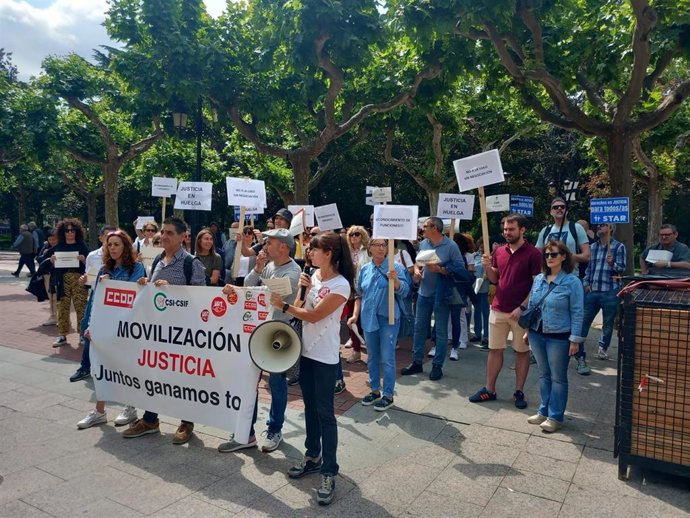 CONCENTRACIÓN DE FUNCIONARIOS DE JUSTICIA