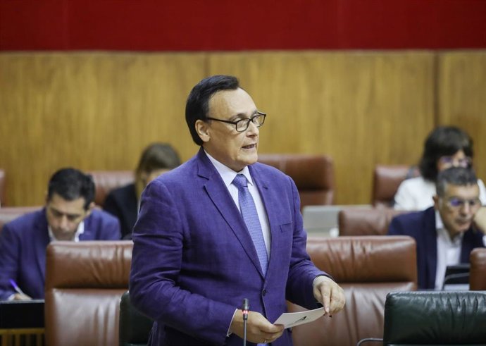 El consejero de Universidad, Investigación e Innovación, José Carlos Gómez Villamandos, en sede parlamentaria.