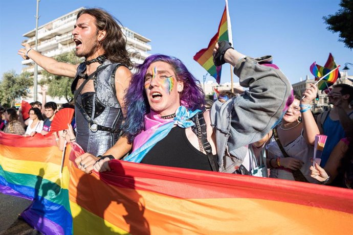 Archivo - Participantes en la Marcha del Orgullo y la Tolerancia en Jerusalén en 2022