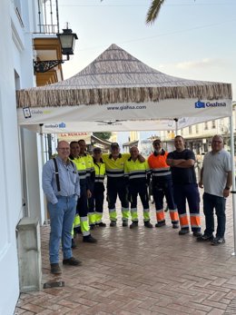 Giahsa suministra más de 42 millones de litros de agua a la aldea durante El Rocío.